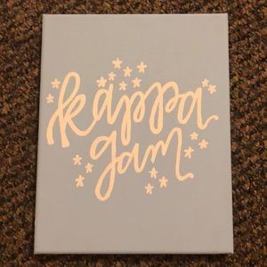 Customizable Sorority Star Canvas